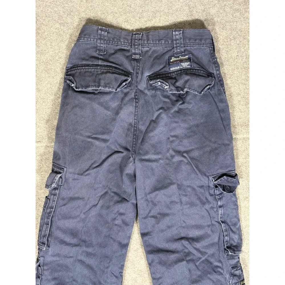 Paco Jeans Kids Navy Blue‎ Cargo Pants Multi Pocket Utility Trousers 26x28